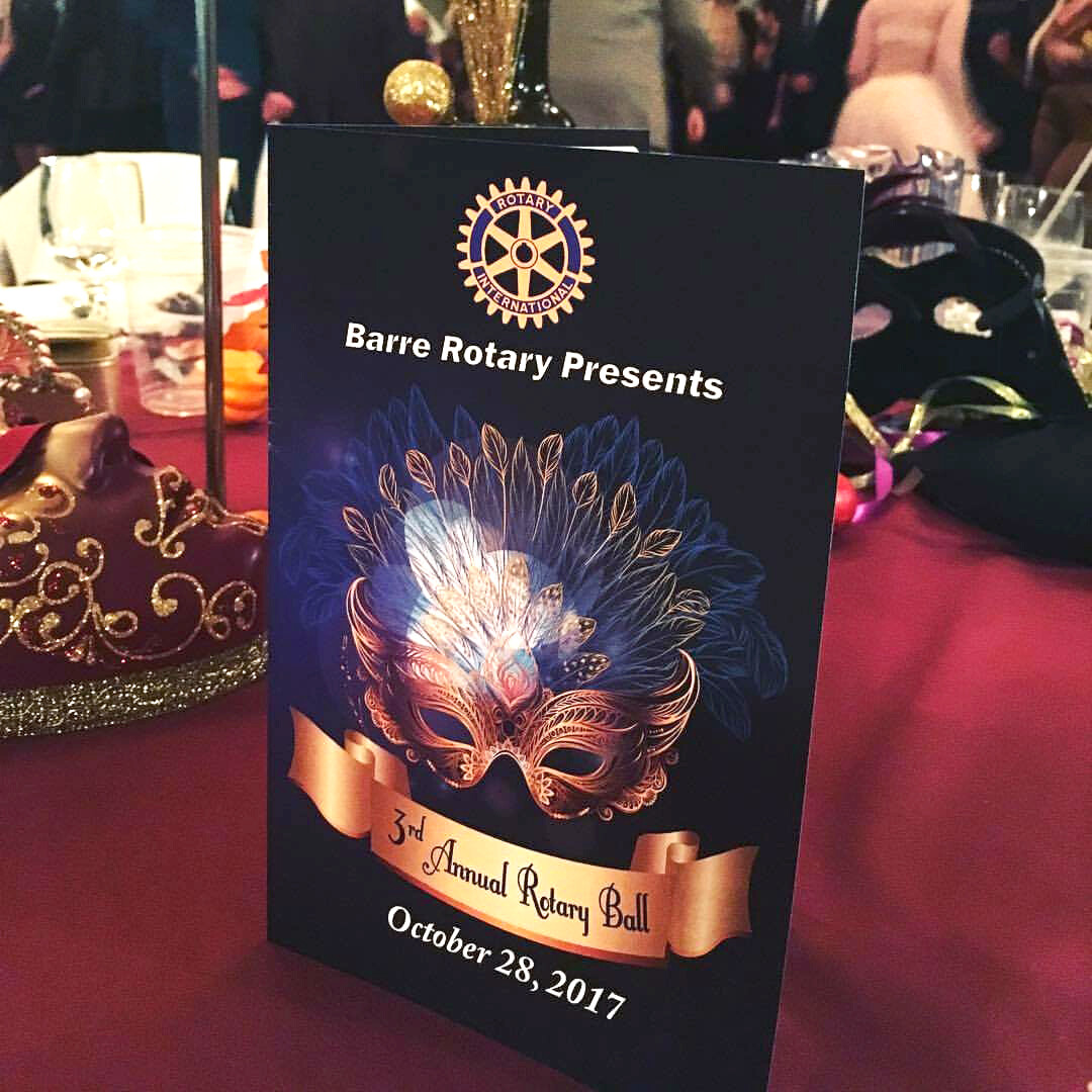 Program for Barre Rotary Club - Annual Rotary Ball